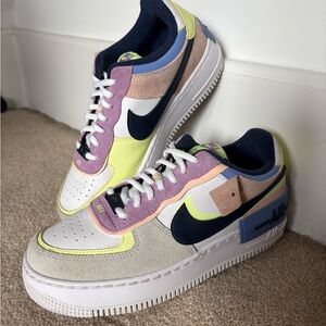 Nike Air Force 1 Shadow Photon Dust Crimson Tint Pastel Limited Edition Sneakers